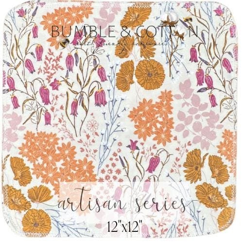 Bluebells & Buttercups Paperless Towels || Reusable Paper Towels || Artisan Series || Bonnie Christine