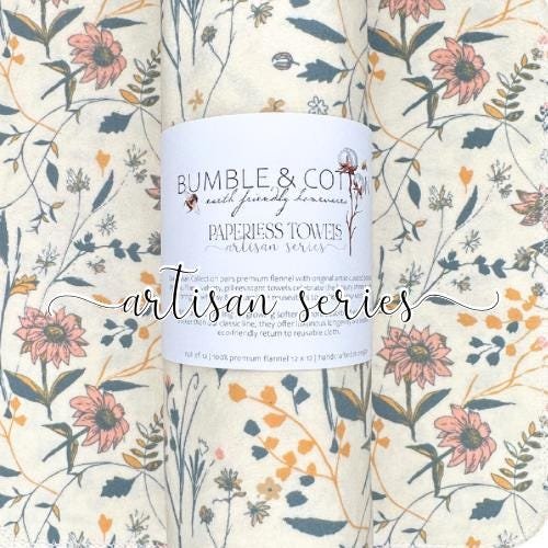 Entwined Memory Paperless Towels || Reusable Paper Towels || Artisan Series || Sharon Holland