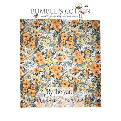 Heirloom Floral Paperless Towels || Reusable Paper Towels || Artisan Series || Sharon Holland