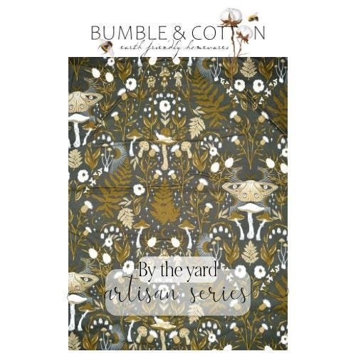 Lunar & Celestial Mushrooms Paperless Towels || Reusable Paper Towels || Artisan Series || Hazelwood