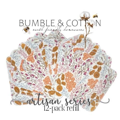 Bluebells & Buttercups Paperless Towels || Reusable Paper Towels || Artisan Series || Bonnie Christine