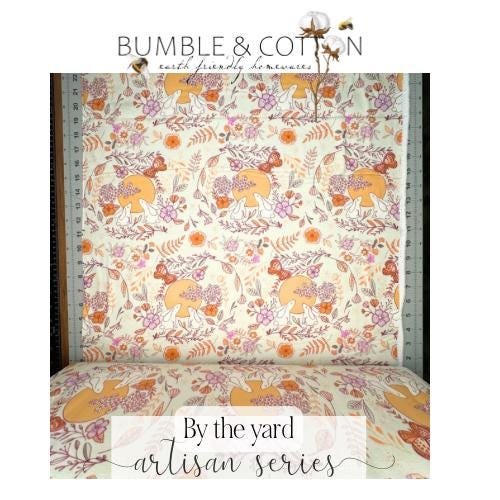 Moon Story Bunnies Paperless Towels || Reusable Paper Towels || Artisan Series || Maureen Cracknell 