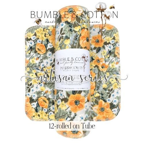 Heirloom Floral Paperless Towels || Reusable Paper Towels || Artisan Series || Sharon Holland