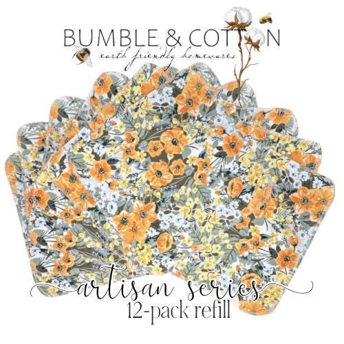 Heirloom Floral Paperless Towels || Reusable Paper Towels || Artisan Series || Sharon Holland