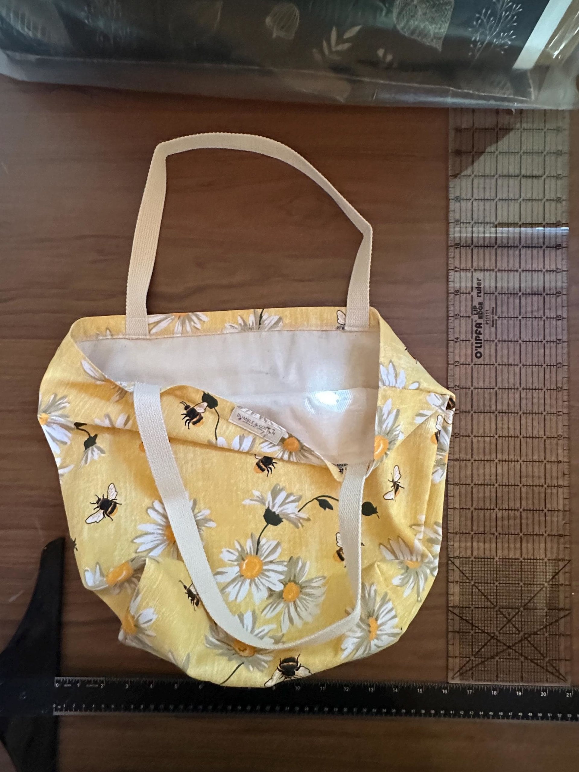 Botanical Cotton Tote Bag | Farmers Market Shopping Bag