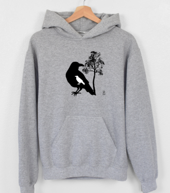 Crow Hoodie || Crow Hooded Sweatshirt