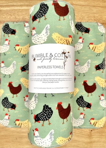 Scattered Chickens Paperless Towels 