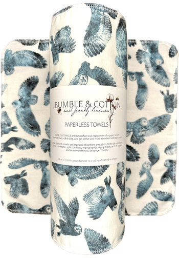 Owls on white Paperless Towels