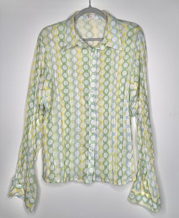 Blue&Green Dots Blouse  χℓαяgє 