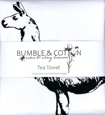 Llama Tea Towel || Vintage Llama Art