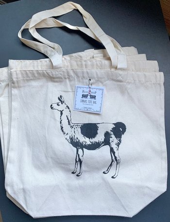 Canvas Llama Tote Bag