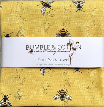 Bee's on Yellow Chef Towel || Nature Inspired Kitchen Towel