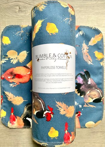 Chickens & Roo's Paperless Towels || Unpaper Towels || Eco Sustainable