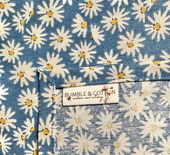 Daisies on Blue Chef Towel || Nature Inspired Kitchen Towel