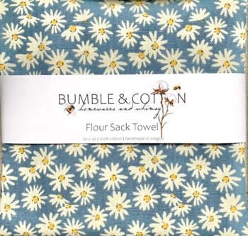 Daisies on Blue Chef Towel || Nature Inspired Kitchen Towel