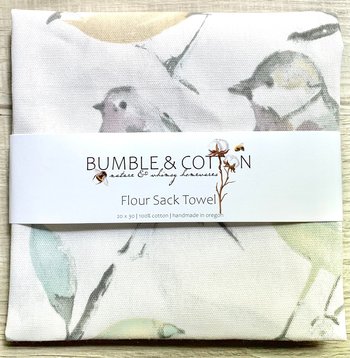 Birds on White Chef Towel || Nature Inspired Kitchen Towel