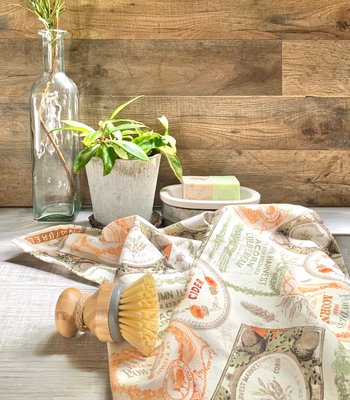 Autumn Vintage Labels Chef Towel || Nature Inspired Kitchen Towel