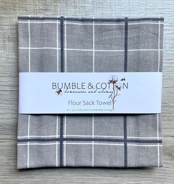 Clay Plaid Chef Towel || Nature Inspired Kitchen Towel