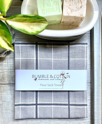 Clay Plaid Chef Towel || Nature Inspired Kitchen Towel