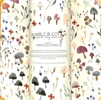 ORGANIC Mushrooms Paperless Towels || Unpaper Towels || Eco Sustainable Zero Waste Kitchen