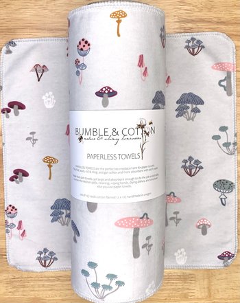 Cottagecore Mushrooms Paperless Towels