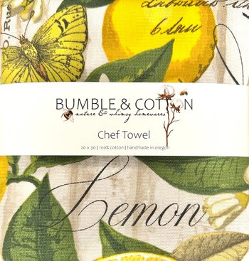 Lemon Kitchen Chef Towel || Nature Inspired Kitchen Towel