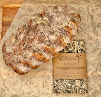 BEESWAX Bread Wrap || Beeswax Food Wrap || Zero Plastic Eco Alternatives