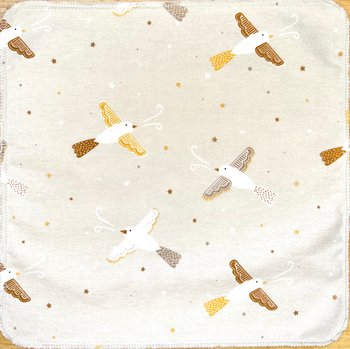 Birds on Grey Paperless Towels || Unpaper Towels || Zero-Waste Eco Kitchen || Cloth Napkins