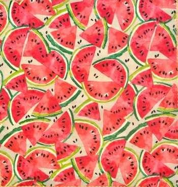 BEESWAX WRAP Watermelons || Single Sheet 14x14 || Eco-Alternative Food Wrap