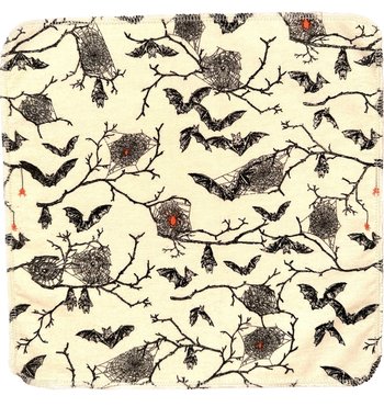 Spiderwebs & Bats Paperless Towels || Spooky Unpaper Towels || Eco Sustainable Kitchen