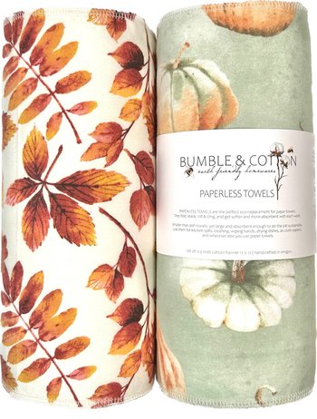 Fall Trio Paperless Towels || Unpaper Towels || Zero Waste Kitchen