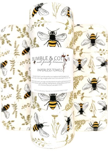 Big Bee’s Paperless Towels || 12 Unpaper Towels Bee print || Washable Wipes || Bee Towelettes || 12x12