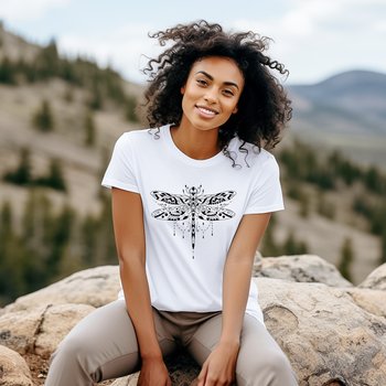 Dragonfly Tee Shirt || Dragonfly T-Shirt || Gender Neutral Gift Nature Eco Tee