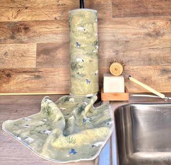 Sheep Paperless Towels || Unpaper Towels || Zero-Waste Eco Kitchen Gift 12x12 Sheets
