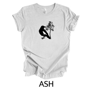 Crow Tee shirt || Crow Lover T-Shirt || Crow Raven Tree T-shirt || Gender Neutral Gift