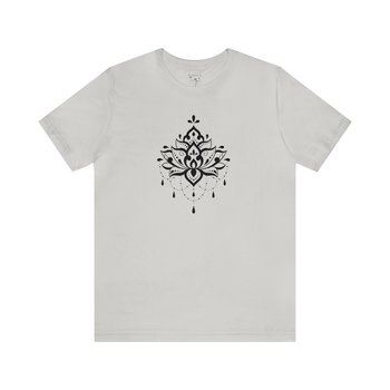 Lotus Tee Shirt || Lotus T-Shirt || Lotus Yoga Zen Henna Art T-shirt || Gender Neutral Gift
