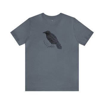 Raven Tee Shirt || Raven T-Shirt || Raven Crow Tree Eco T-shirt || Wildlife Tee Gender Neutral Gift