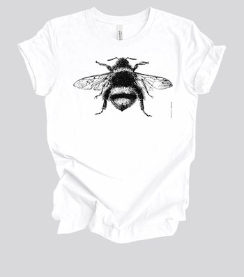 Bumblebee Eco Tee Shirt || Bombus Tee shirt || Bumble Bee T-shirt Gender Neutral Gift || Pollinator Eco Tee