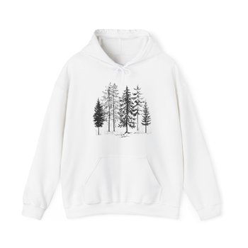 Forest Unisex Hoodie || Forest Trees Hoodie || Tree Forest Hooded Sweatshirt Gender Neutral Gift