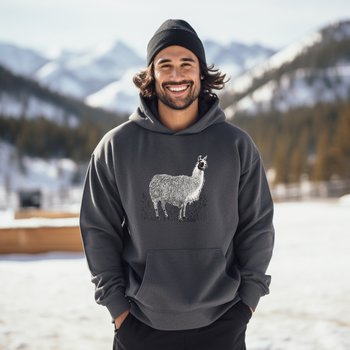Llovely Llama Hoodie || Llama Llover Hoodie || Llama Hooded Sweatshirt Gender Neutral Gift