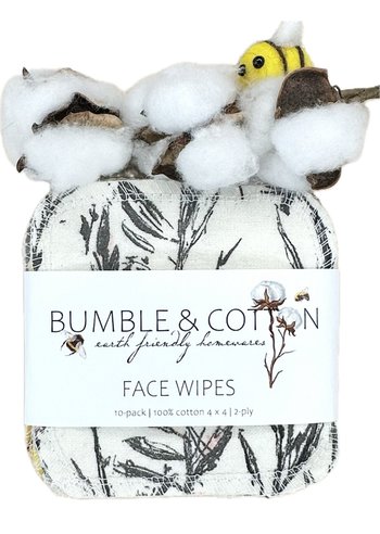 Face Wipes || 4" Reusable Make-up Remover Pads || 10-pack