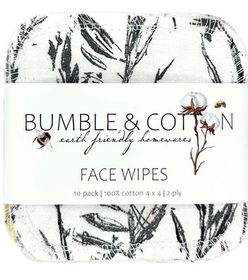 Face Wipes || 4" Reusable Make-up Remover Pads || 10-pack