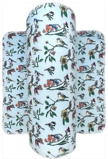 Spring Birds on blue Paperless Towels 