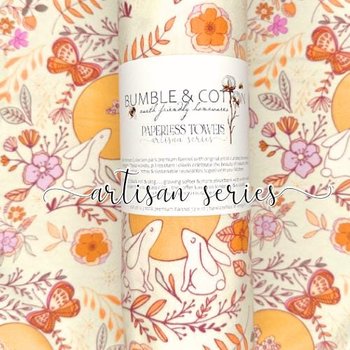 Moon Story Bunnies Paperless Towels || Reusable Paper Towels || Artisan Series || Maureen Cracknell 