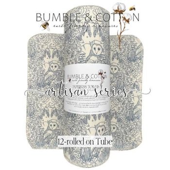 Moonlit Owls Paperless Towels || Reusable Paper Towels || Artisan Series || Katie O’Shea