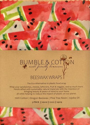 BEESWAX WRAPS 3-pack Watermelons 