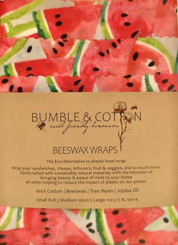 BEESWAX WRAPS 4-pack Watermelons