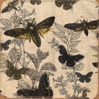 Spooky Butterflies, Moths and Botanicals Paperless Towels || Unpaper Towels || Eco-Friendly Gift || 12x12 Sheets