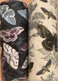 Spooky Butterflies, Moths and Botanicals Paperless Towels || Unpaper Towels || Eco-Friendly Gift || 12x12 Sheets