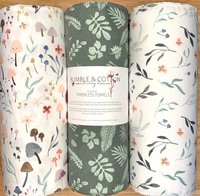 ORGANIC Trio Paperless Towels ||Mushrooms & Botanicals || Unpaper Towels || GOT Certified 12x12 Sheets || Eco-Friendly Gift